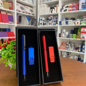 Flash Bellekli Kutulu Kalem Seti - İsme Özel Baskılı