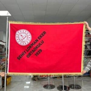 Okul Flaması - Bayrak - Tören Bayrağı