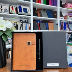 İsme Özel Kutulu İkili VİP Defter Kalem Set